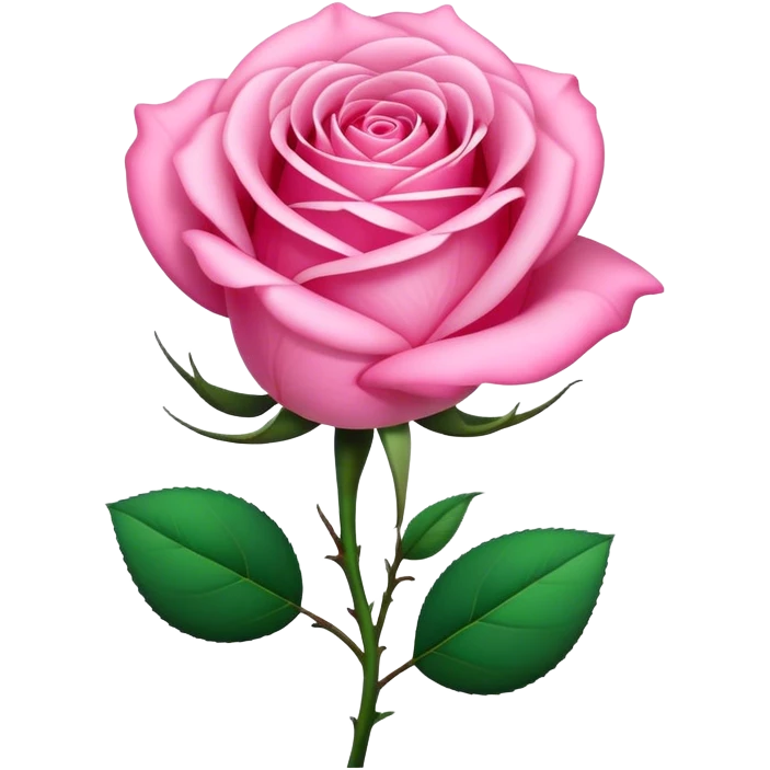 Pink rose  emoji