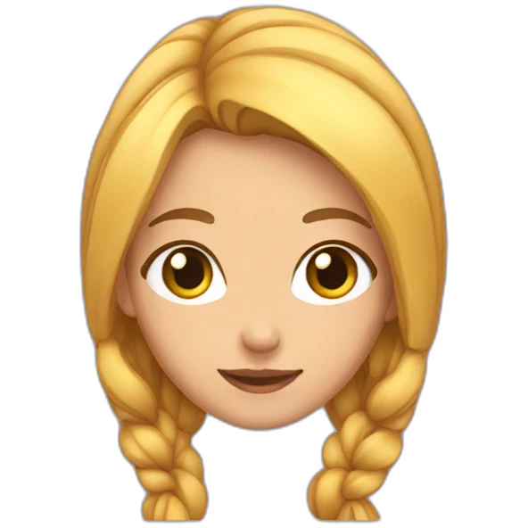Une fille qui porte des oreilles de chat emoji