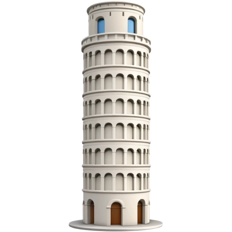 Leaning tower emoji