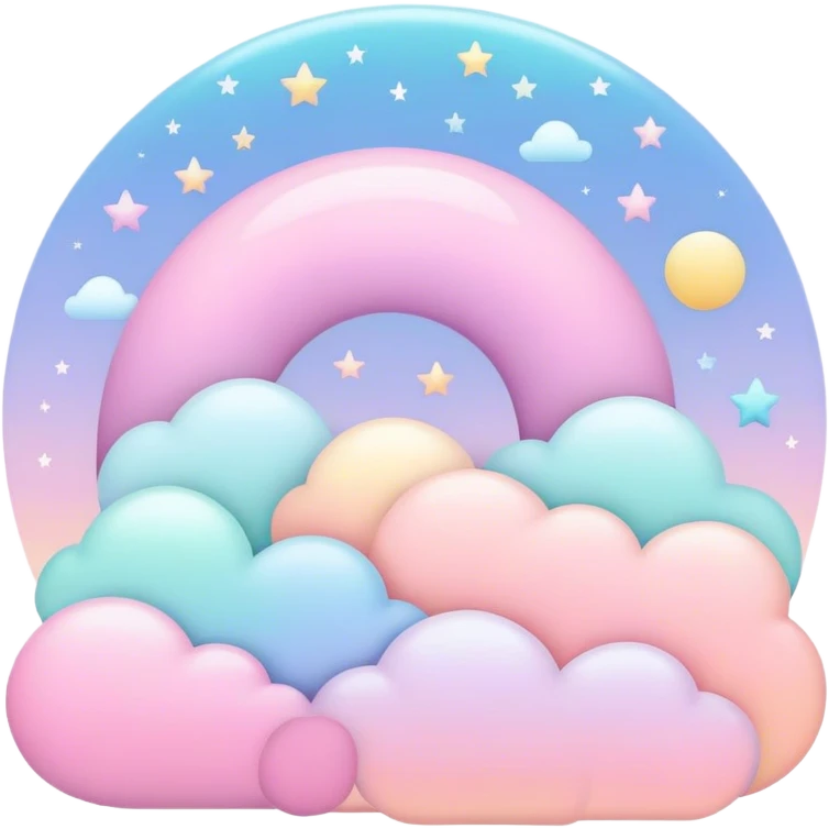 dream pastel color emoji