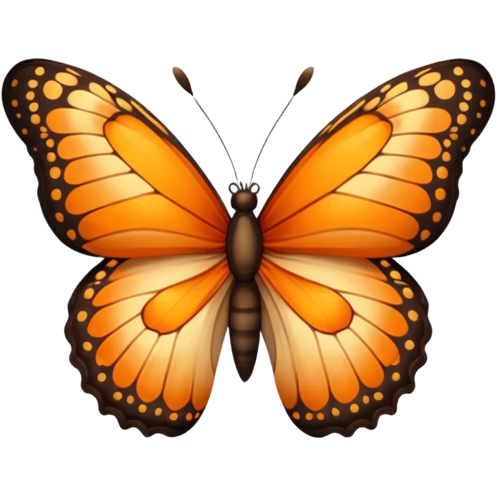 butterfly with leo print on the wings emoji