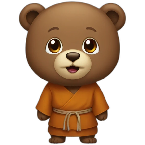 monk bear emoji