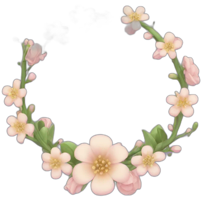 Couronne de fleur emoji