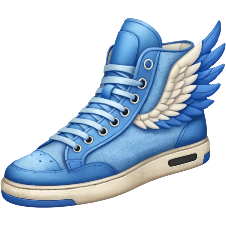 blue wing sneakers emoji