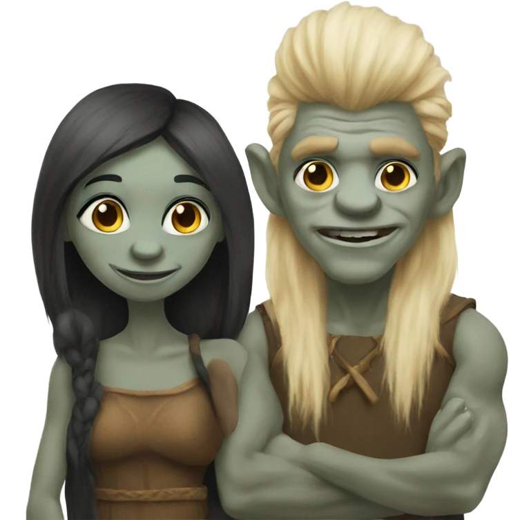 Troll couple emoji