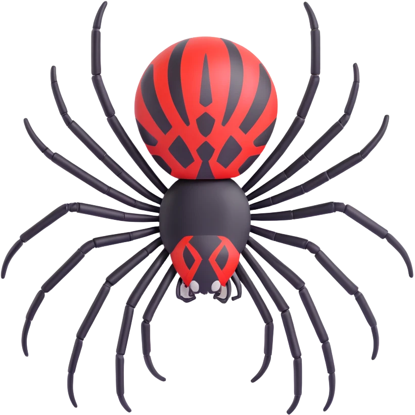 black widow spider emoji