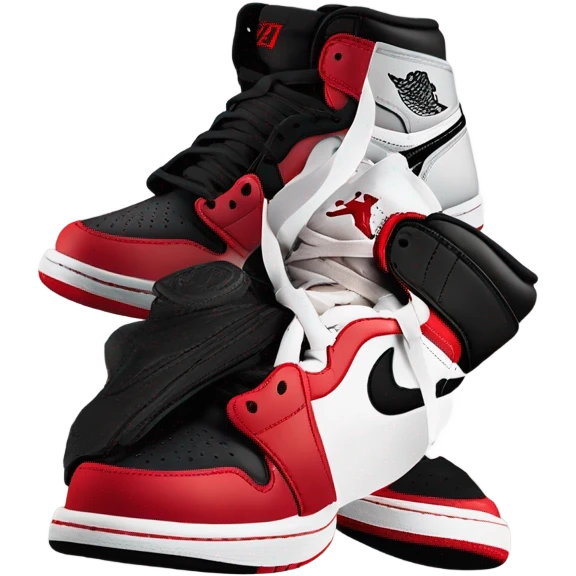 Air Jordan 1 bred  emoji