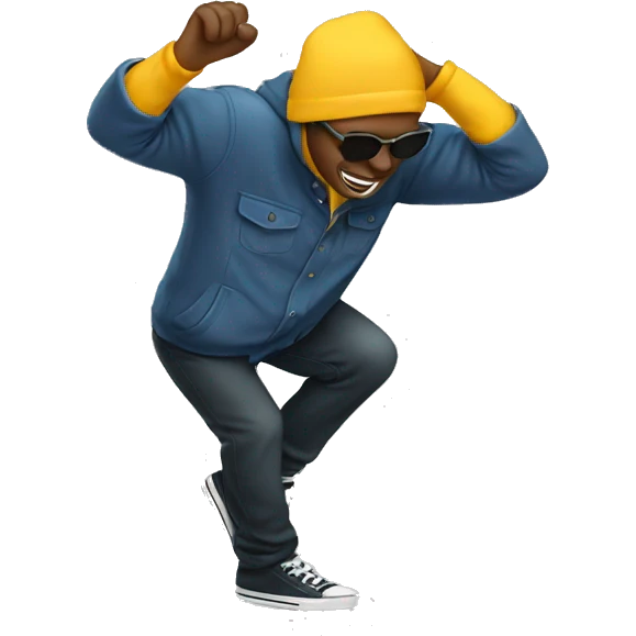 someone dabbing  emoji