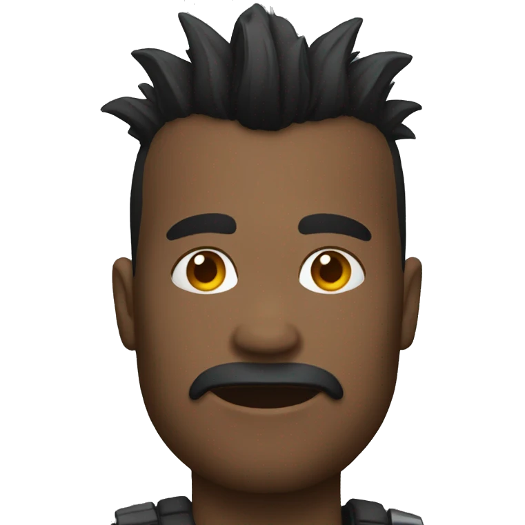 black mohawk emoji