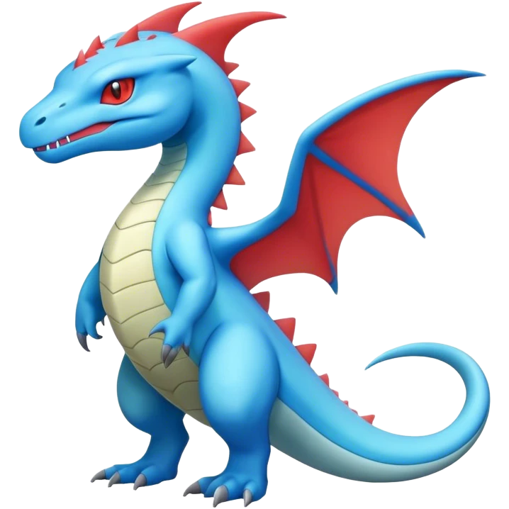 celestial salamence-gabite-hybrid, full body emoji
