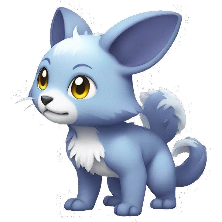 Cute cool animal hybrid Fakemon full body emoji