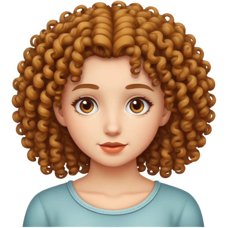 Curly haired girl emoji