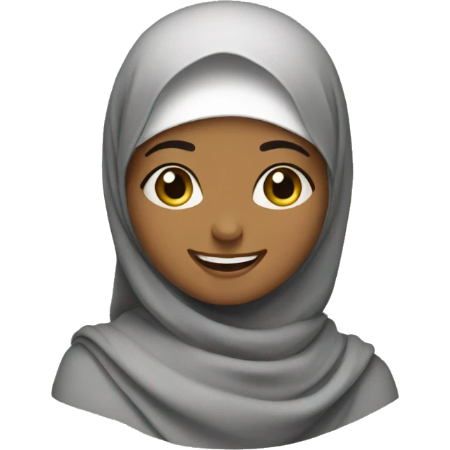 muslim girl happy face emoji