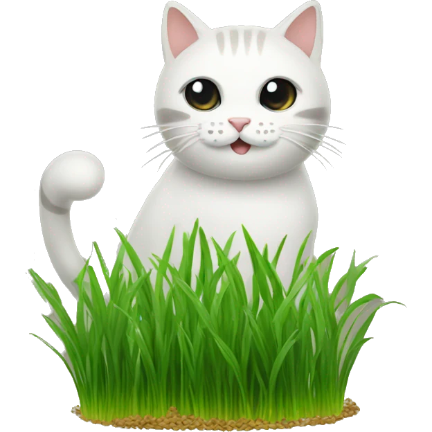 cat grass emoji