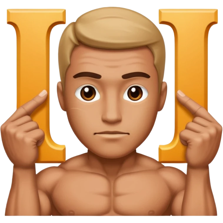 sensei Posing as the letter H emoji