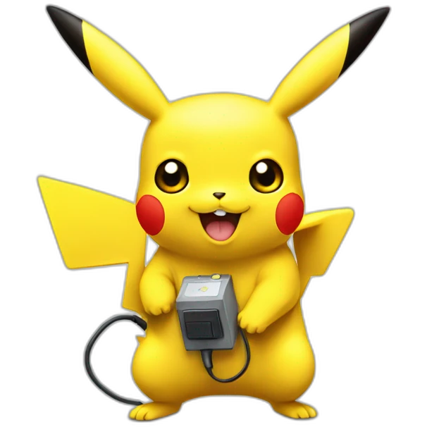 Pikachu electricidad emoji