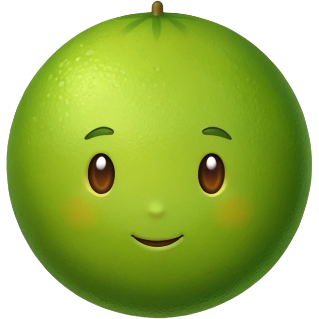 single lime emoji