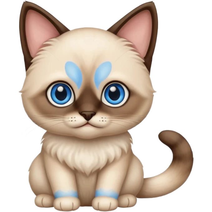 baby siamese cat emoji