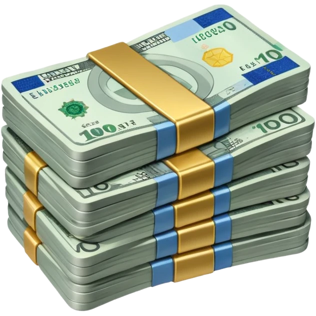 Digital euro bills  emoji