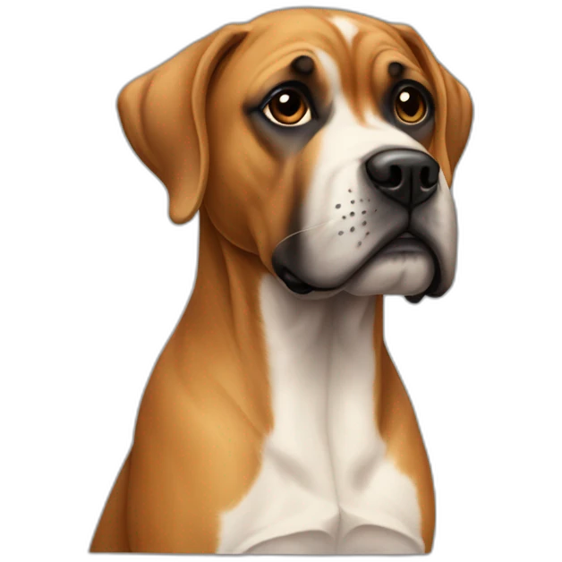 Cruce de  boxer con labrador emoji