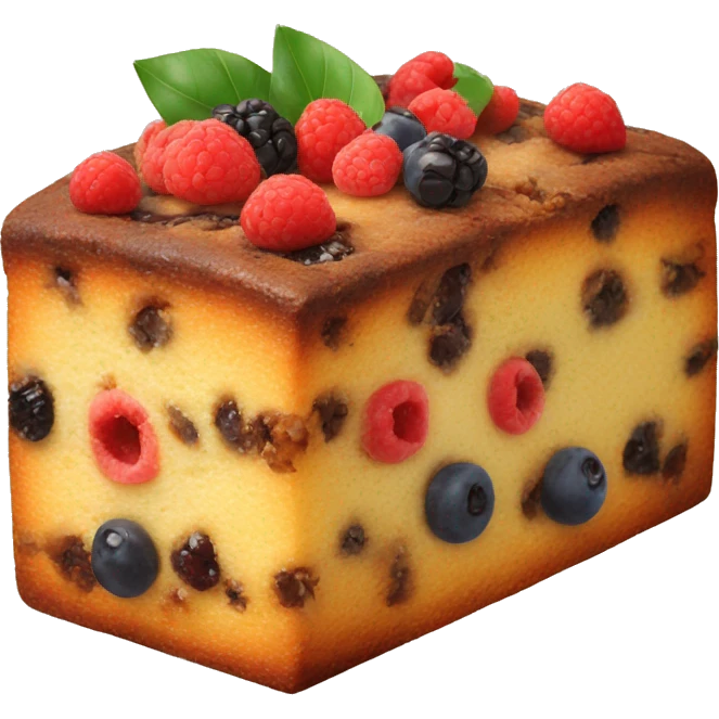 Fruit cake emoji