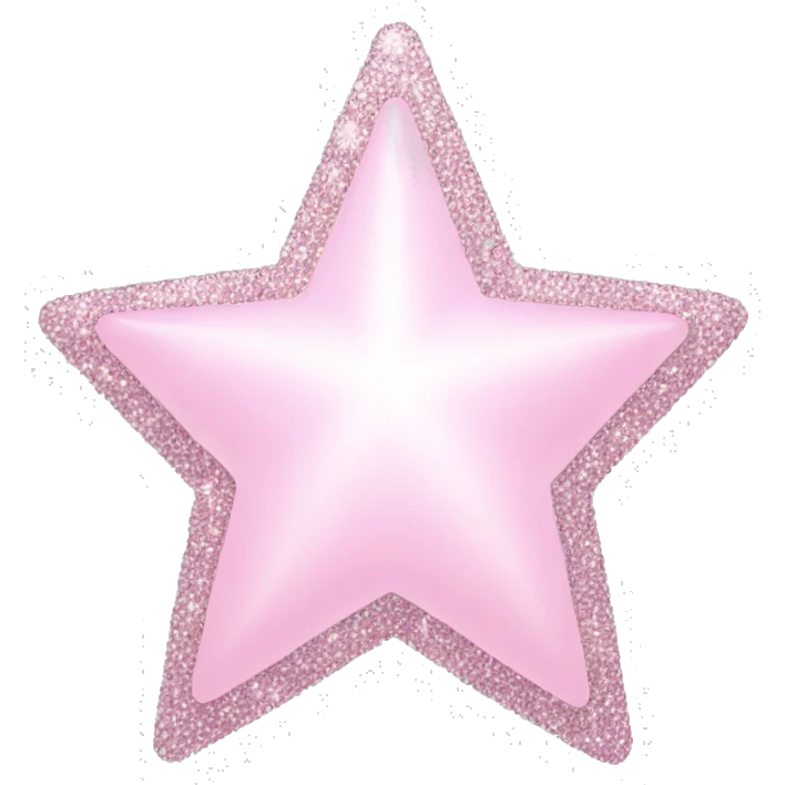 pale pink star sparkle emoji