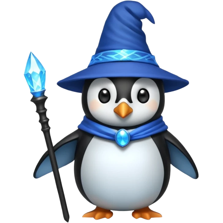 Penguin Wizard emoji
