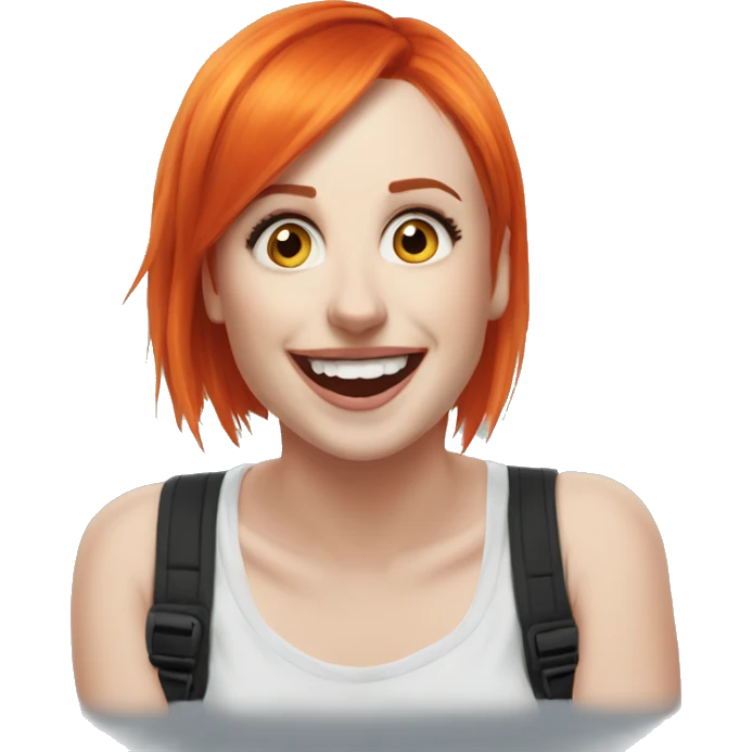 Hayley Williams happily surprised emoji