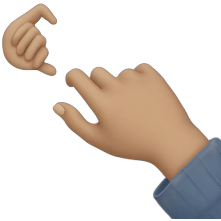 Deaf person signing emoji