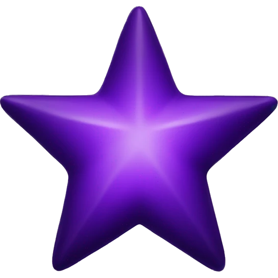 Deep purple star emoji