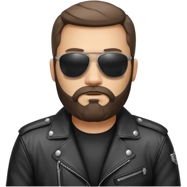 biker gang with sunglass guy bearded emoji