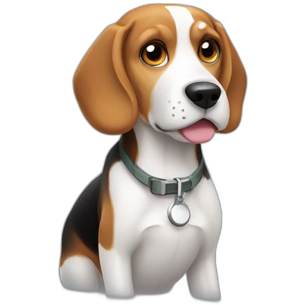Beagle hungry emoji
