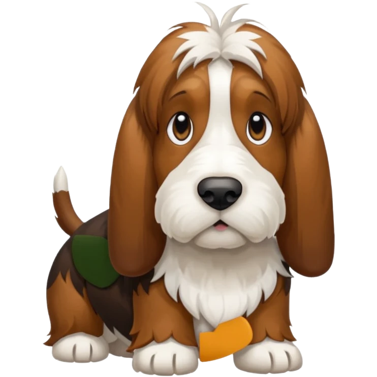 Petit basset griffon vendeen dog emoji