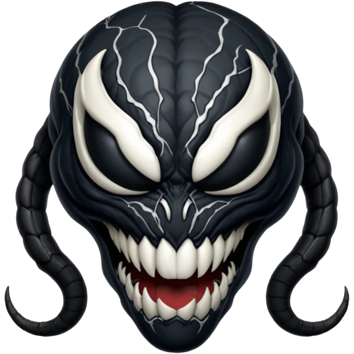 back of Venom's head slightly hunched emoji