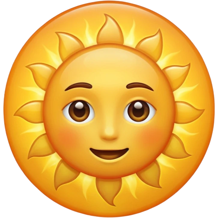 White sun emoji