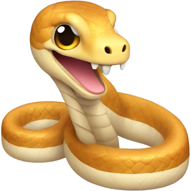 Cute snake with arms and legs emoji