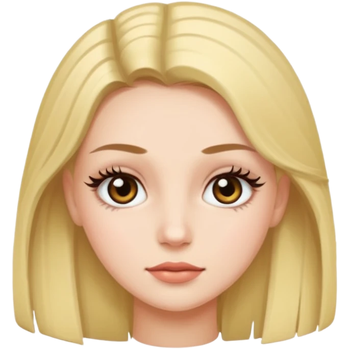 Girl with long lashes emoji