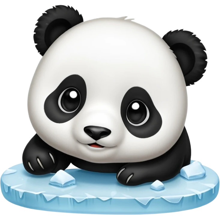 baby panda sliding emoji