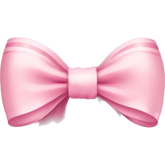 light pink ribbon bow emoji