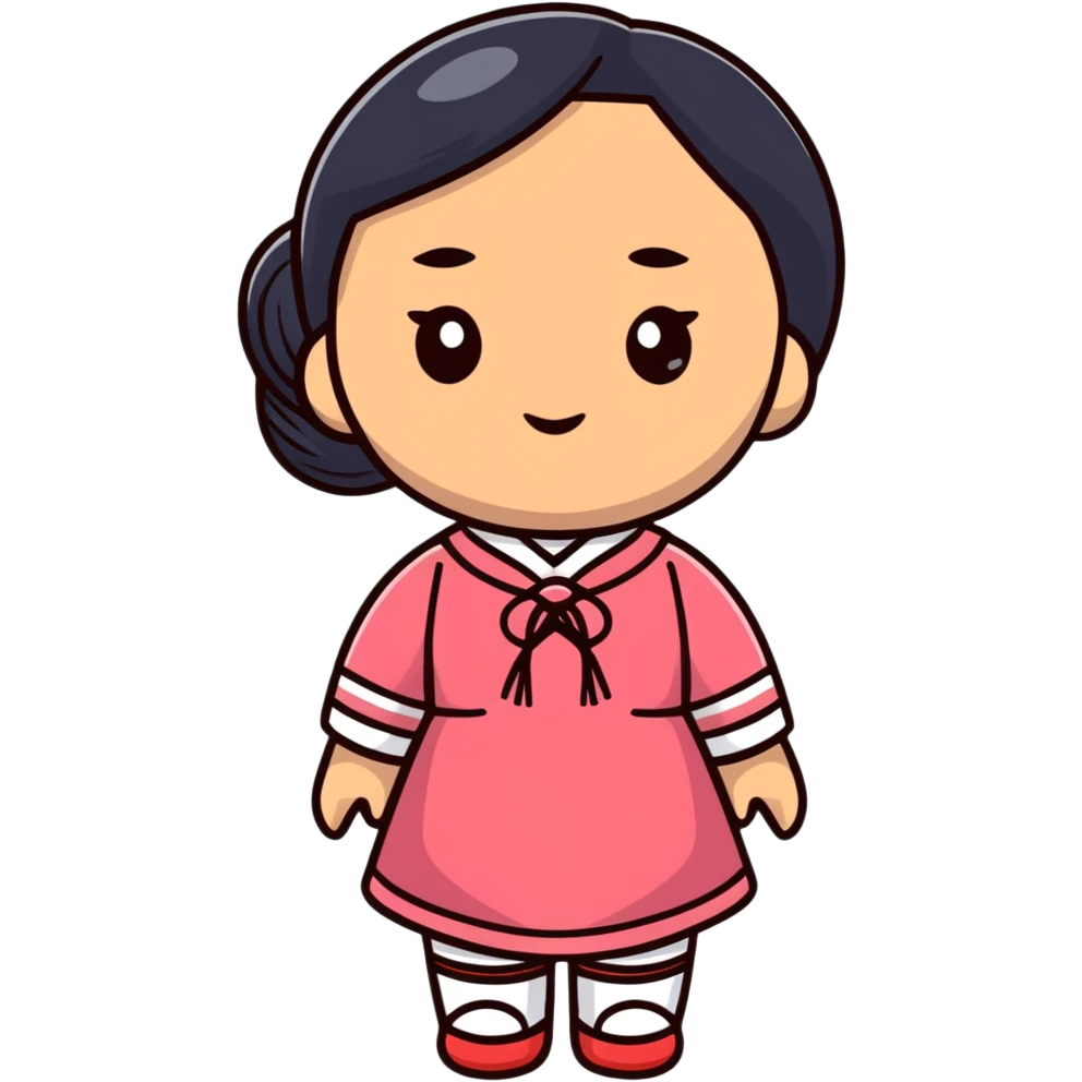 Asian woman doll emoji