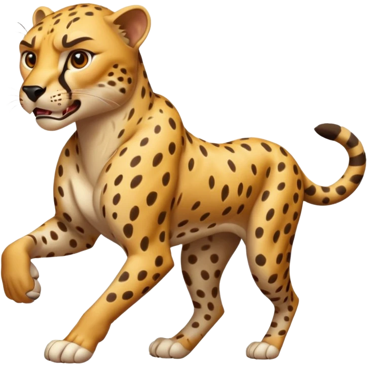 Angry Cheetah running emoji
