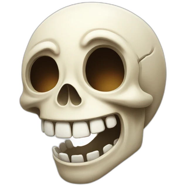Skull laugh crying emoji
