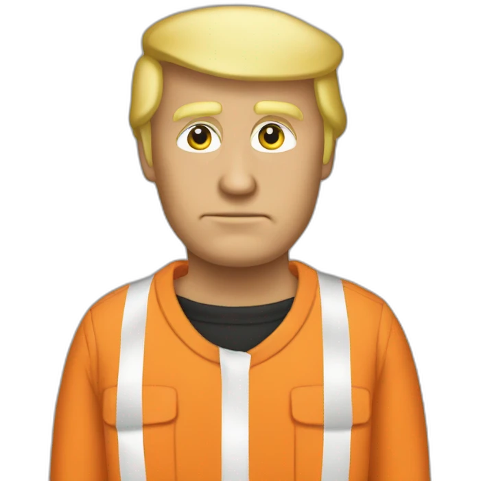 Donald trump jail jumpsuit emoji