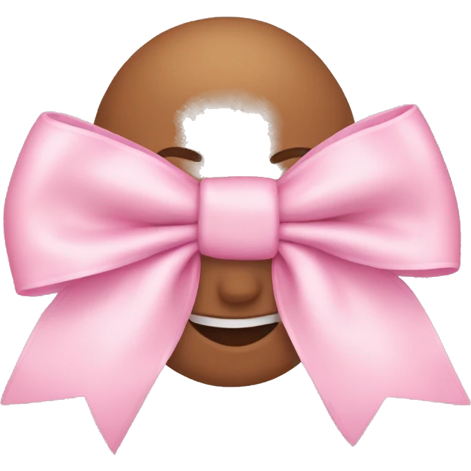 Baby pink bow emoji