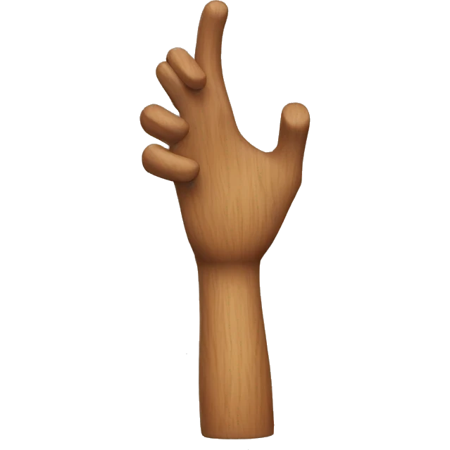 wood arm emoji