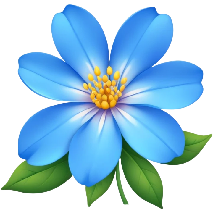 Blue flower emoji