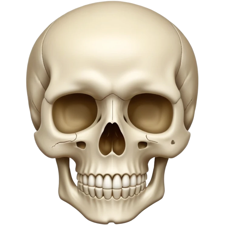 Generate an emoji with a human skull emoji