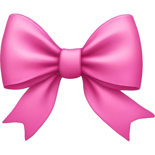 Pink bow emoji