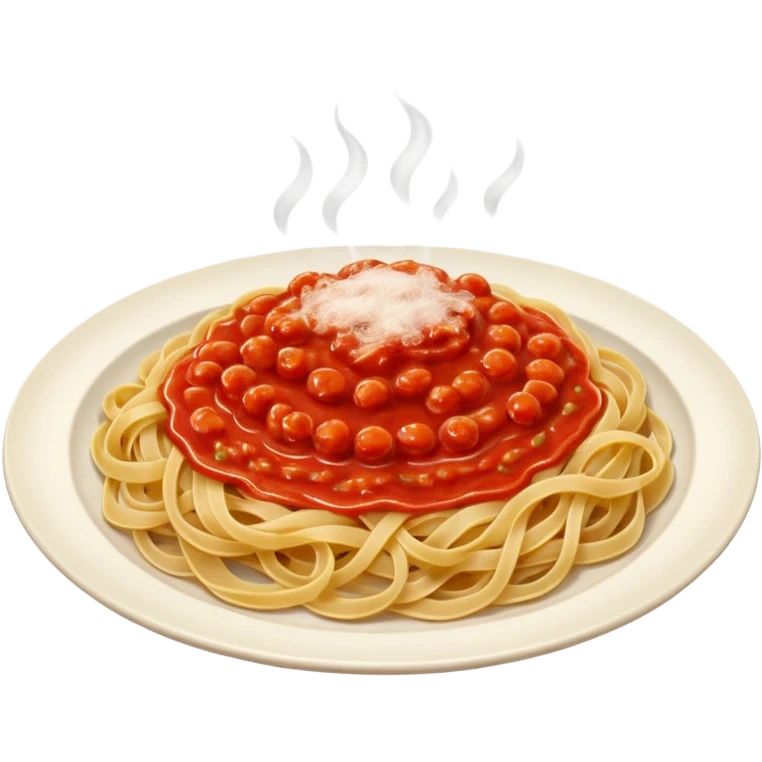 Pasta on a plate emoji
