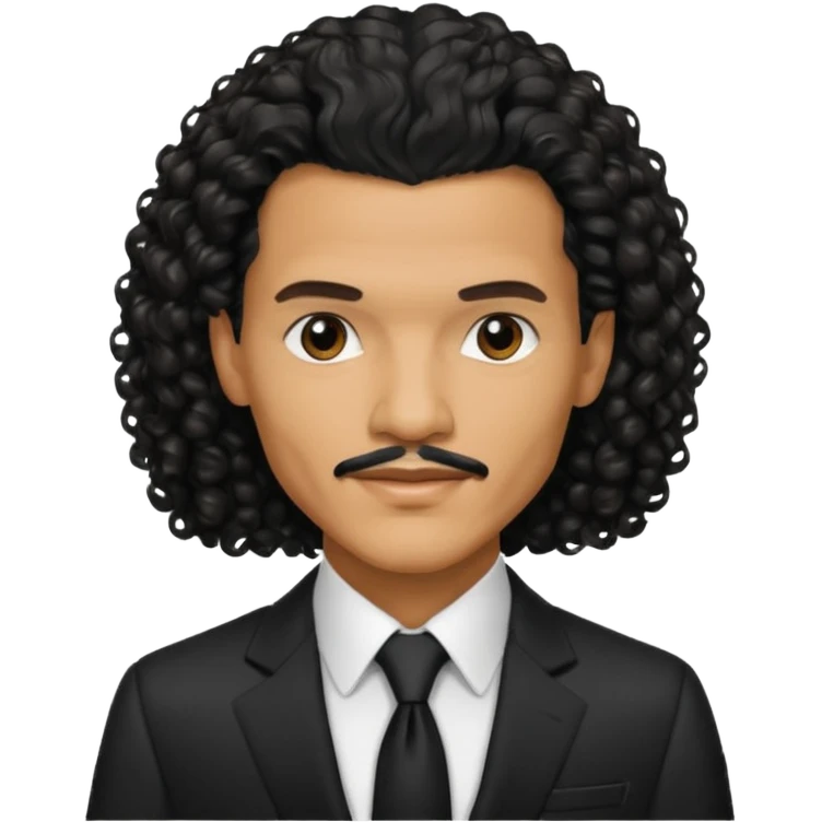 El DeBarge black long curly hair emoji
